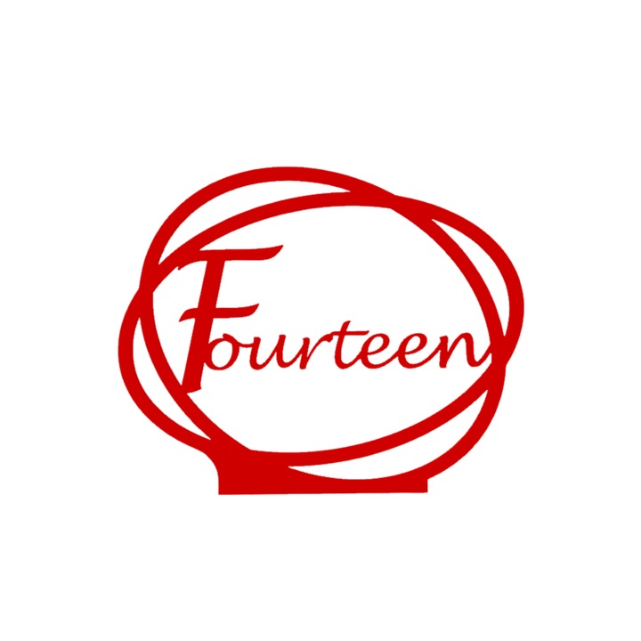 Сватбена украса за маса "ЧЕТИРИНАДЕСЕТ", зала за събития, 163 Х 202 мм червена