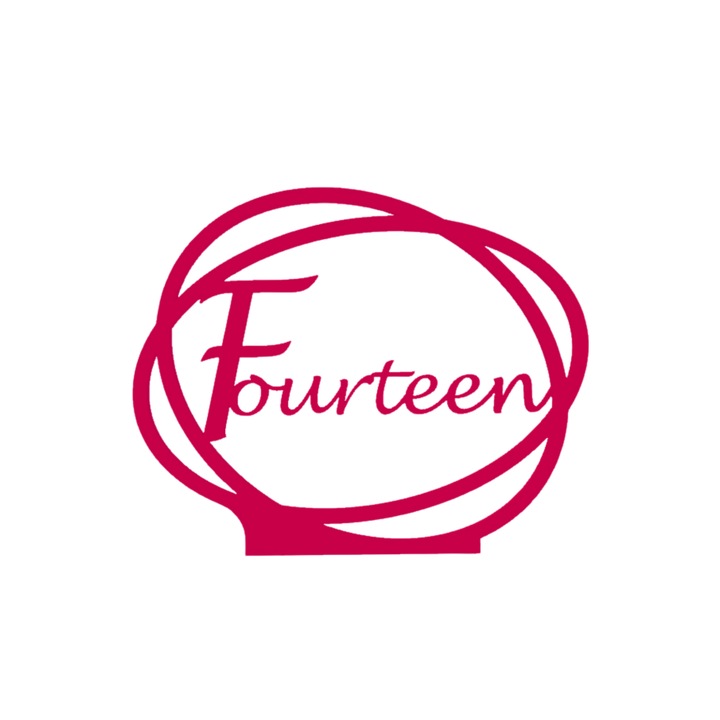 Декорация за сватбена маса, "ЧЕТИРИНАДЕСЕТ", зала за събития, 163 X 202 mm малиново розово