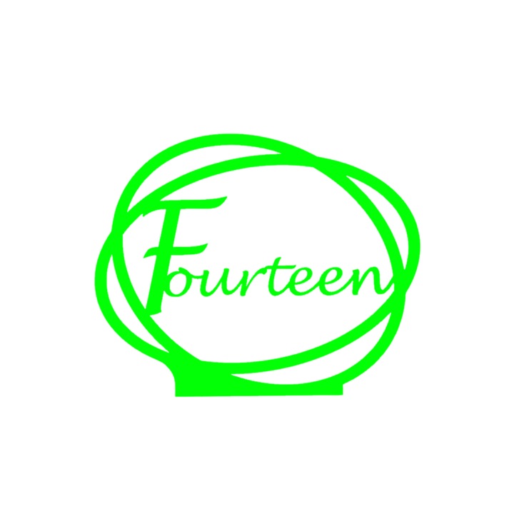 Сватбена украса за маса "ЧЕТИРИНАДЕСЕТ", зала за събития, 163 Х 202 мм зелена