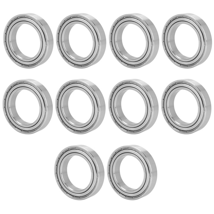 Set 10 rulmenti cu bile S6908Z, otel inoxidabil, 40x62x12mm, pentru patine cu role