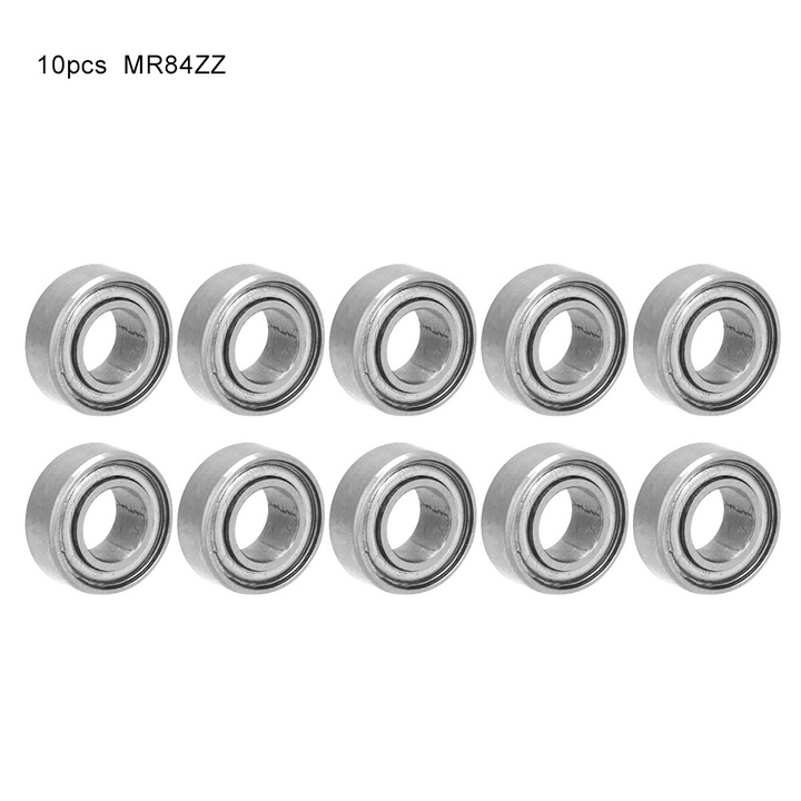 10 db MR84ZZ golyóscsapágy készlet, 4x8x3mm, acél, dupla tömítés Enforose