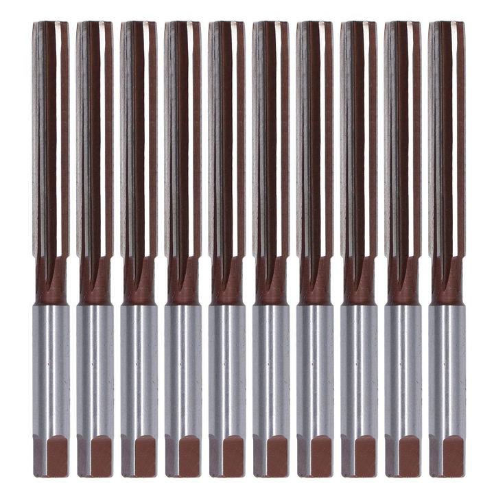 10 darabos kézi dörzsár készlet, 3/8 hüvelyk, 6 élű, Enforose, 115 mm, 9SiCr