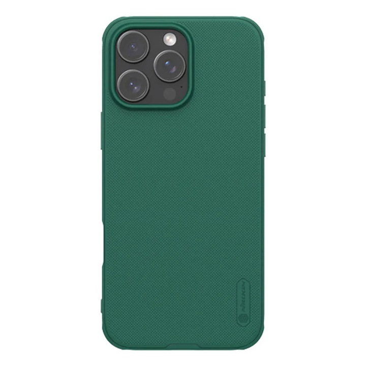 Husa pentru iPhone 16 Pro Max - Nillkin Super Frosted Shield Pro - Deep Green