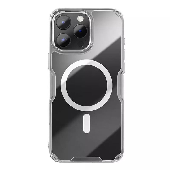 Кейс за iPhone 16 Pro Max - Nillkin Nature TPU Pro Magnetic Case - Прозрачен