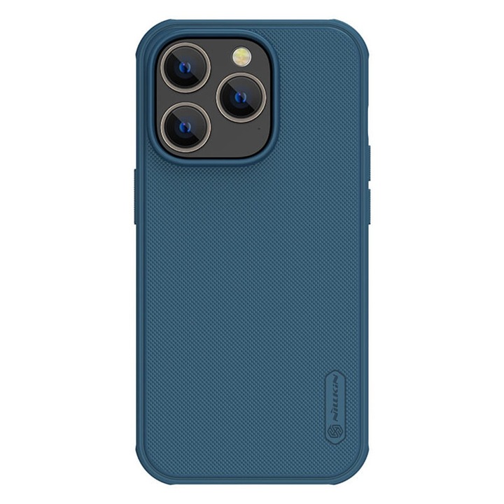 Кейс за iPhone 16 Pro - Nillkin Super Frosted Shield Pro Magnetic - син