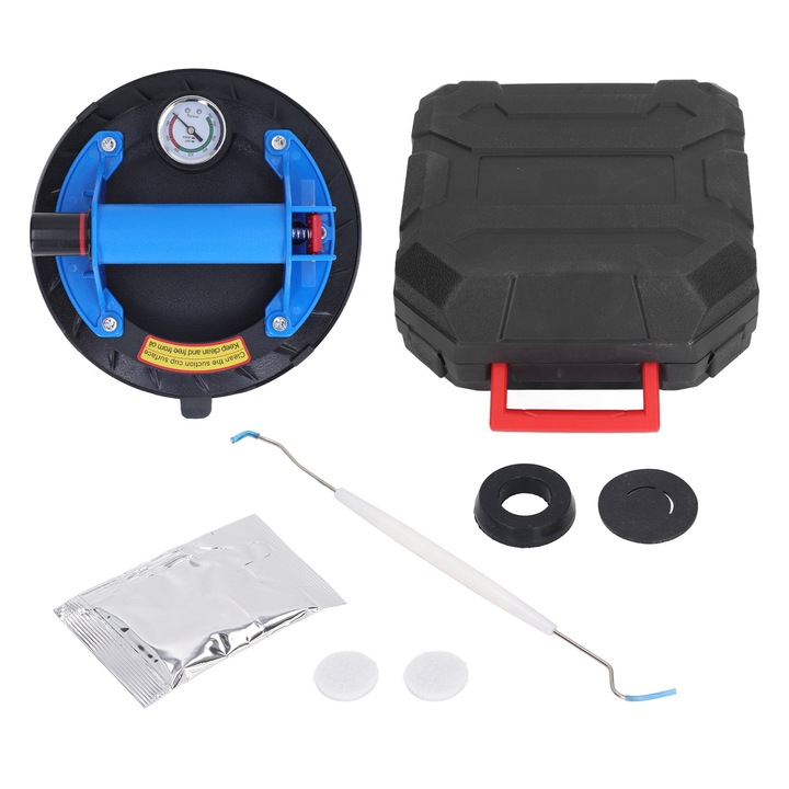 Вендуза с помпа, Enforose, силна, противоплъзгаща дръжка, синя