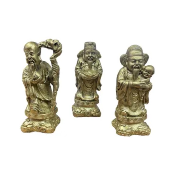 Statuete Feng Shui GOBI, Set 3 intelepti din rasina 10 cm