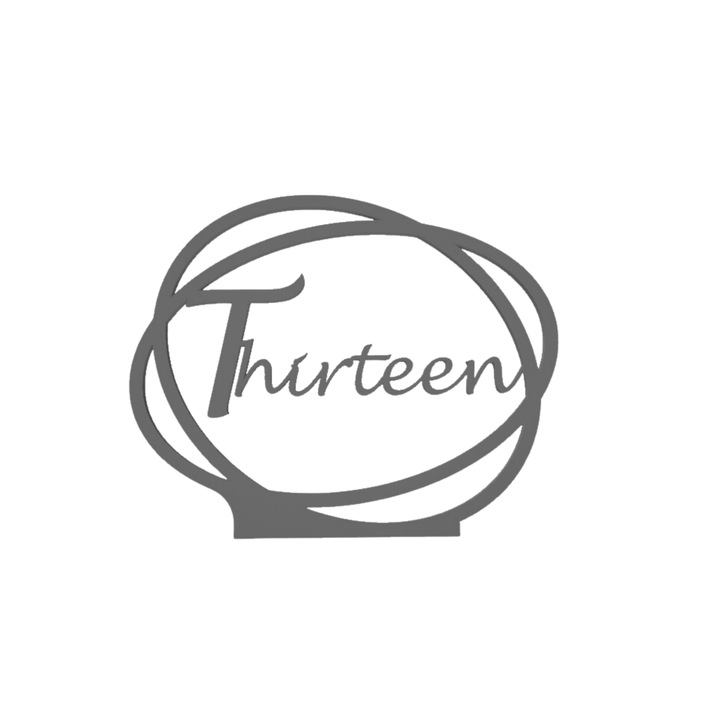 Сватбена украса за маса, "THIRTEEN", зала за събития, 163 X 202 mm сребро