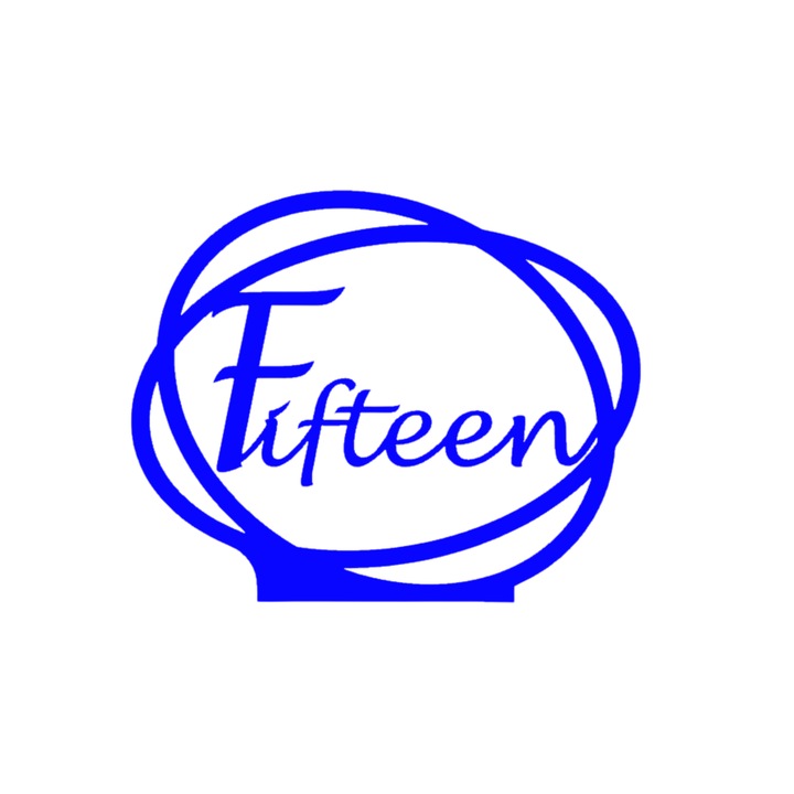 Сватбена украса за маса, "ПЕТНАДЕСЕТ", зала за събития, 163 Х 202 мм синьо