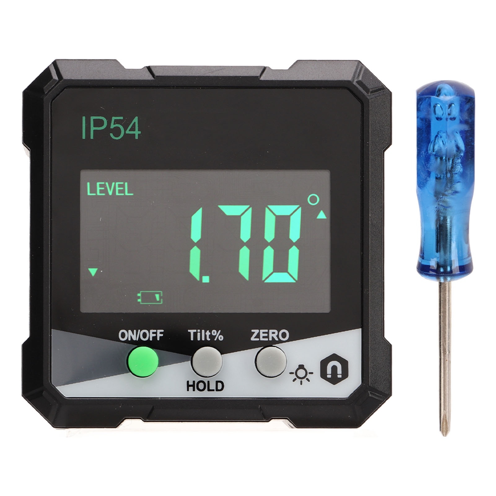 Goniometru digital cu magnet, 360, display LCD, portabil - eMAG.ro
