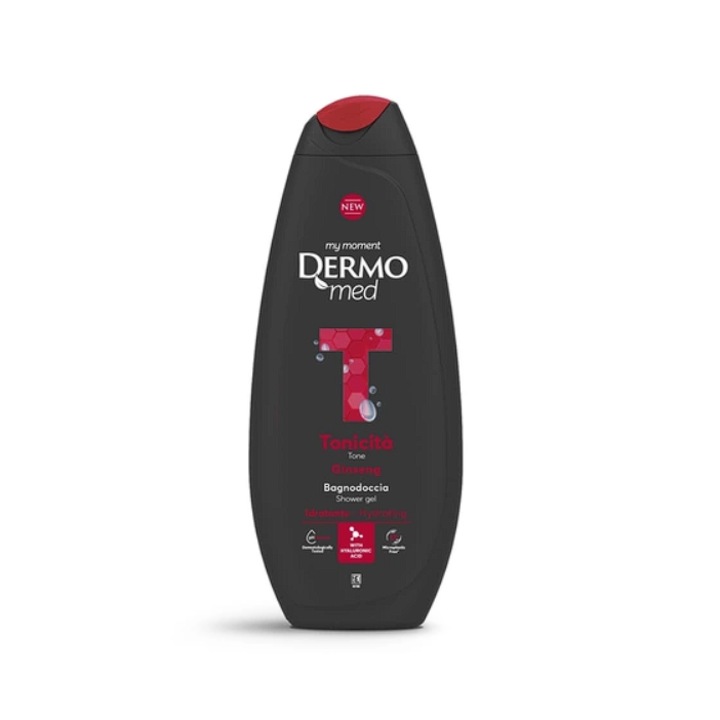 Gel de dus cu ginseng Tonicita, 750 ml, Dermomed