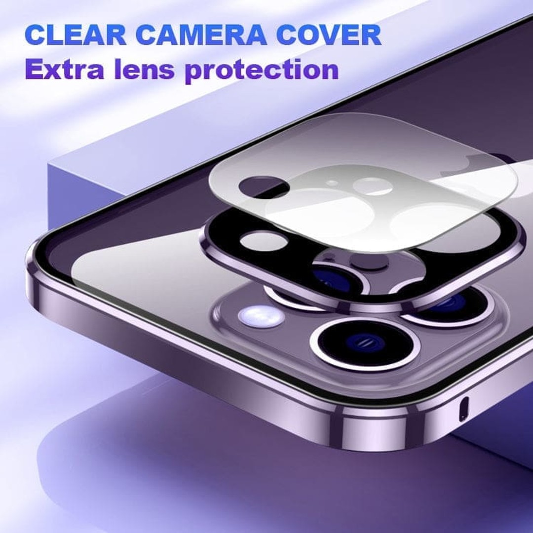 Husa pentru iPhone 14 Plus, 360 protection, full body, schelet metalic, protectie fata spate si camera, prindere magnetica, Sigloo, Light Green