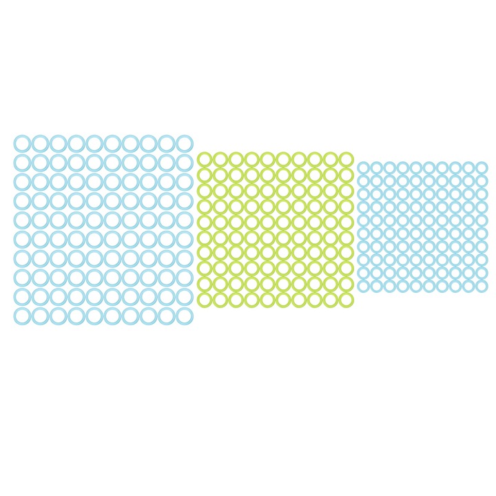 Set 300 Piese Marcatori De Tricotat, Enforose, Multicolor, Dimensiuni Diverse