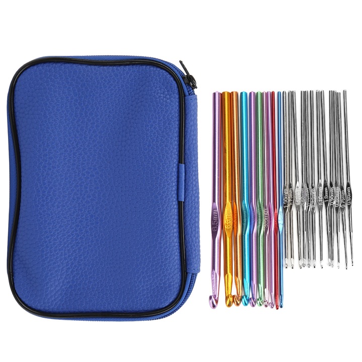 Set 22 Crosete, Enforose, Aluminiu, Diverse Dimensiuni, Design Ergonomic, Cu Geanta de Depozitare