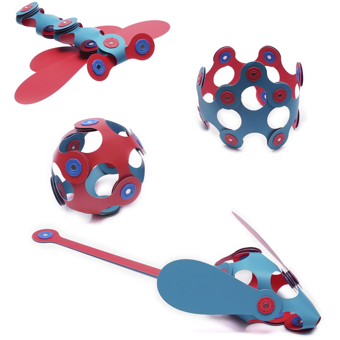 Set de constructie magnetic Clixo® - Itsy, flamingo