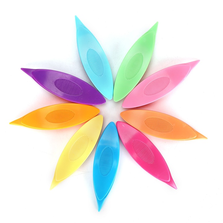 Set 9 bucati Shuttle-uri de Crosetat Enforose, multicolor, plastic