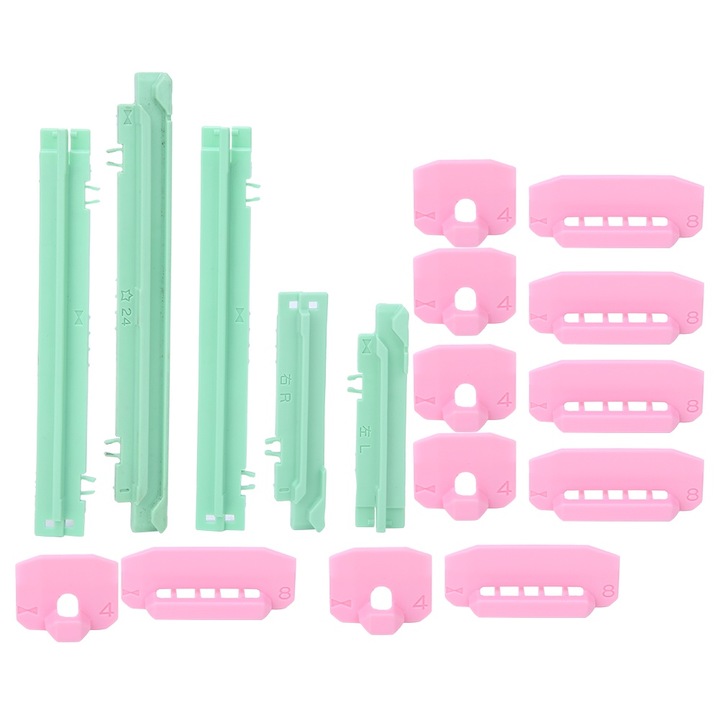 Set 17 piese accesorii pentru masina de tricotat, Enforose, plastic, usor, 47g