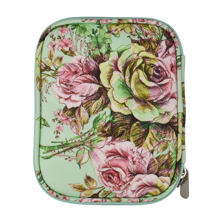 Tárolótáska horgoláshoz, Jormftte, 2 rekeszes, Többszínű