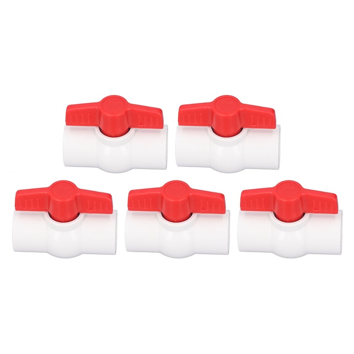 5 db golyóscsap készlet, Enforose, PVC, fehér, T-fogantyú