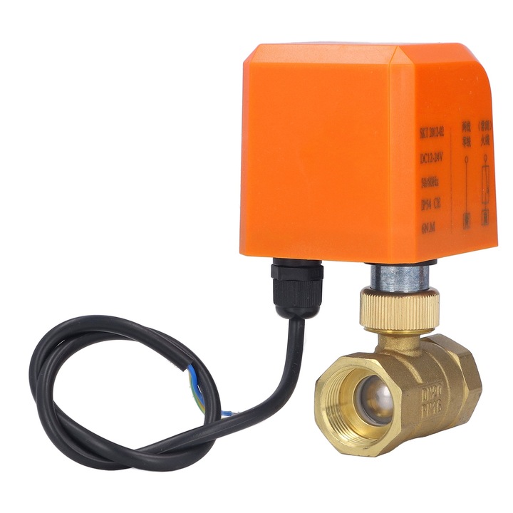 Supapa cu bila electrica, DN20, Enforose, alama, IP54, 3/4 inci, cai