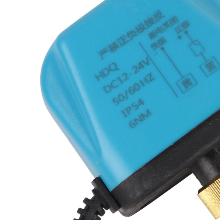 2-utas motoros gömbcsap DN25 DC12-24V, ipari hidraulikus berendezésekhez