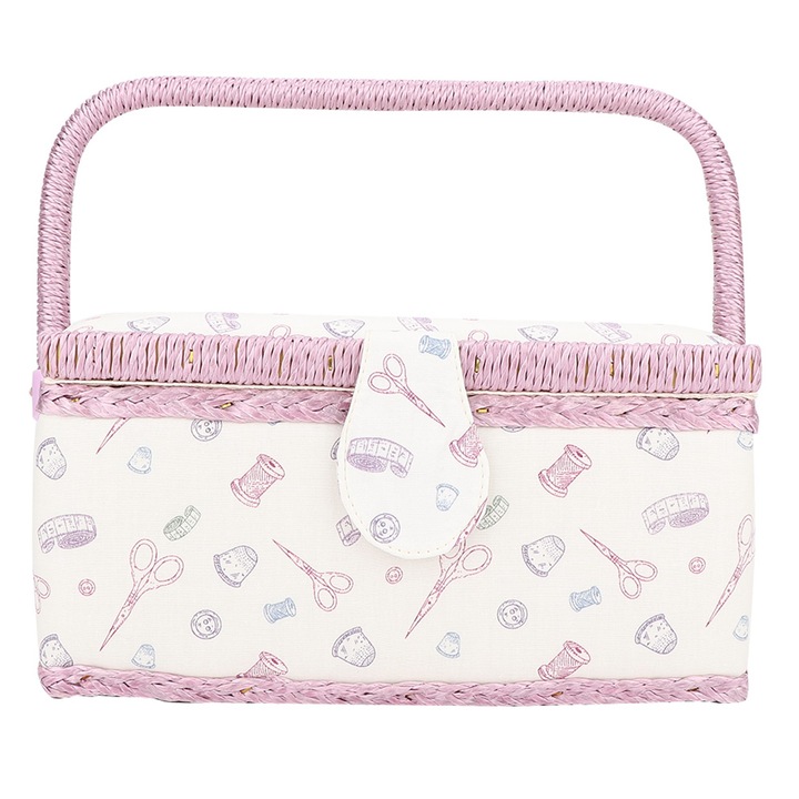 Jormftte vintage varródoboz, kétrétegű kialakítás, kék poliészter anyag, nagy méret.