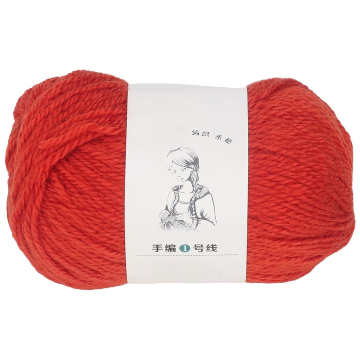 Jormftte piros akril fonal, 5-0mm, széles körű felhasználás, élénk szín