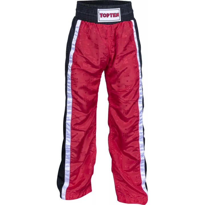 Fekete-sarga kickbox nadrag, Piros | fekete