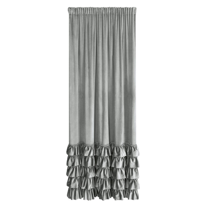 CARLI drapéria 140 x 270 cm reneszánsz Eurofirany ezüst