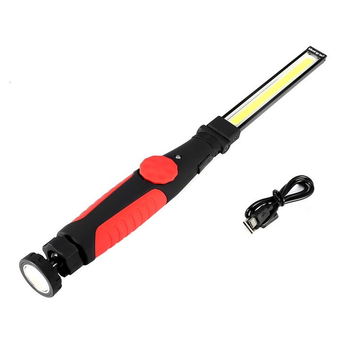 Lampa de lucru COB Jormftte, 7W, USB, ajustabila, 37.5x3.3cm