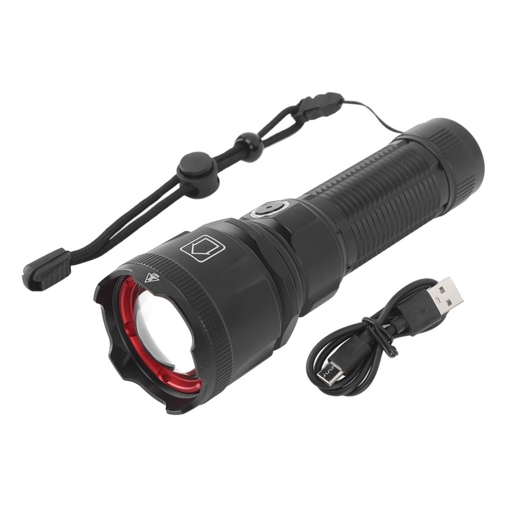 30W LED фенерче с приближение, дълго зареждане, супер ярко, бързо зареждане, розово