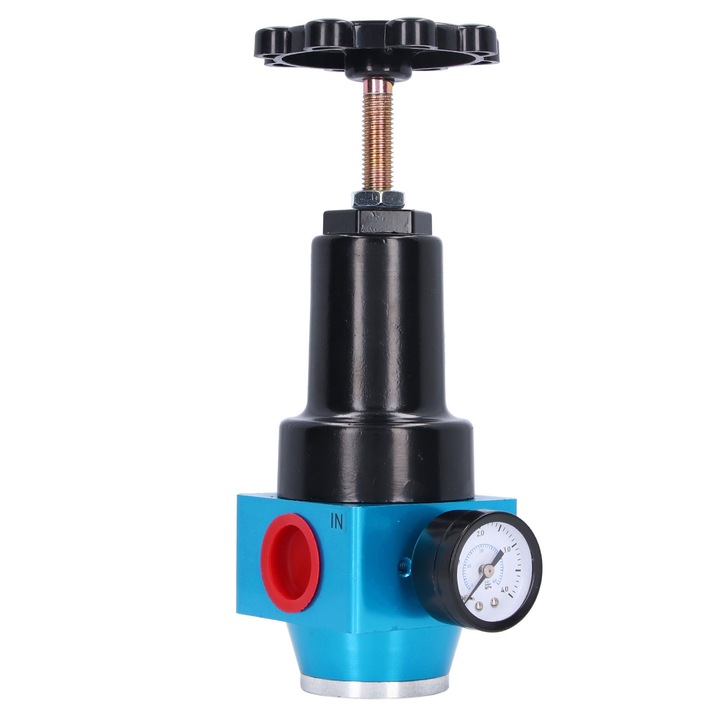 Regulator de presiune a aerului, Enforose, 0.05-3.5MPa, cu manometru, din aliaj de aluminiu