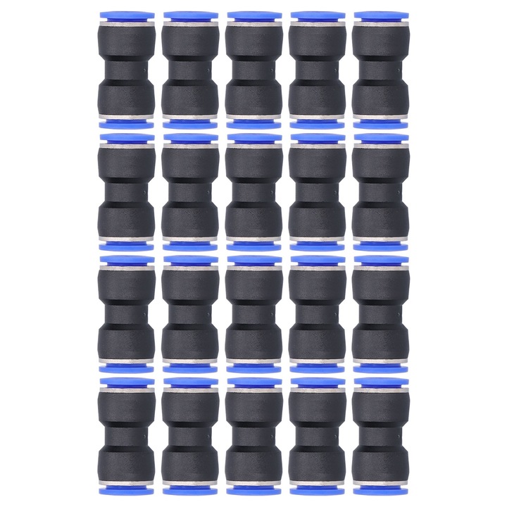 Set 20 conectori de reducere pneumatici, Enforose, din otel inoxidabil, rezistenta la presiune, pentru tuburi de aer 16mm/14mm