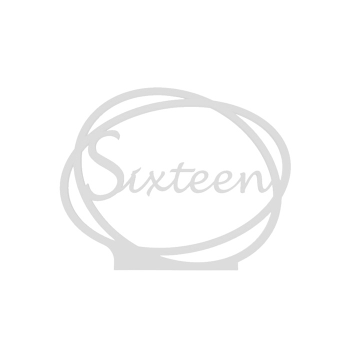 Ornament masa nunta, "SIXTEEN", sala de evenimente, 163 X 202 mm alb ivory