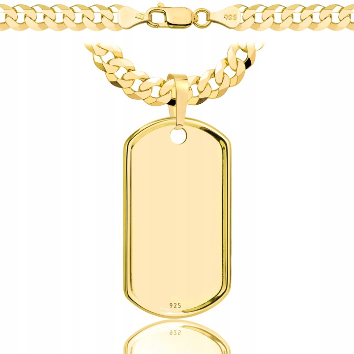 Lant pentru barbati cu cruce, Amor, model Armura, 0.65, Argint, fara nichel, g, 925, Asqsqquriu, Auriu, 50 CM