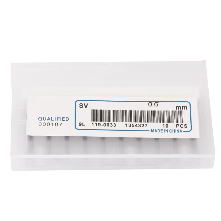 Set de 10 freze conice din carbura de tungsten, Enforose, 0.6mm, pentru masini de gravat PCB
