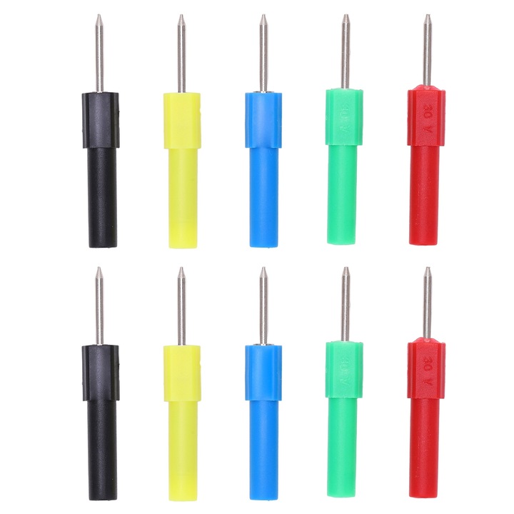 Сонди за тестване на мултицет Enforose, комплект от 2 броя, 4 мм, защитен щепсел, 5 цвята