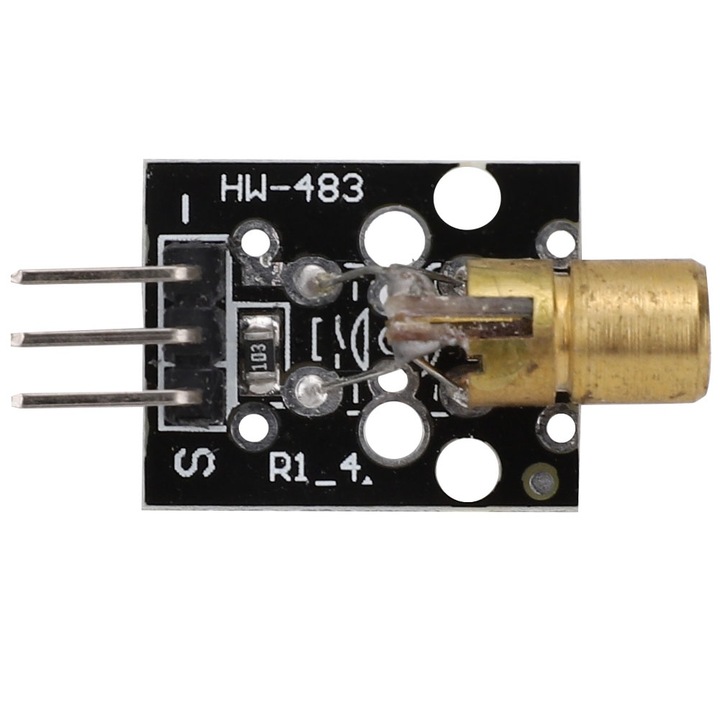 Set 5 module senzori laser KY-008, 5V, 650nm, dimensiune 15x24mm