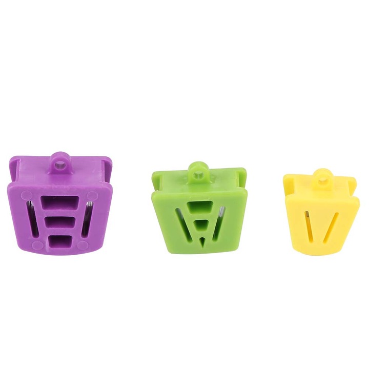 Set 3 buc Dispozitive de Sprijin Intraoral, Enforose, Dimensiuni Mari, Medii, Mici, Culori: Mov, Verde, Galben