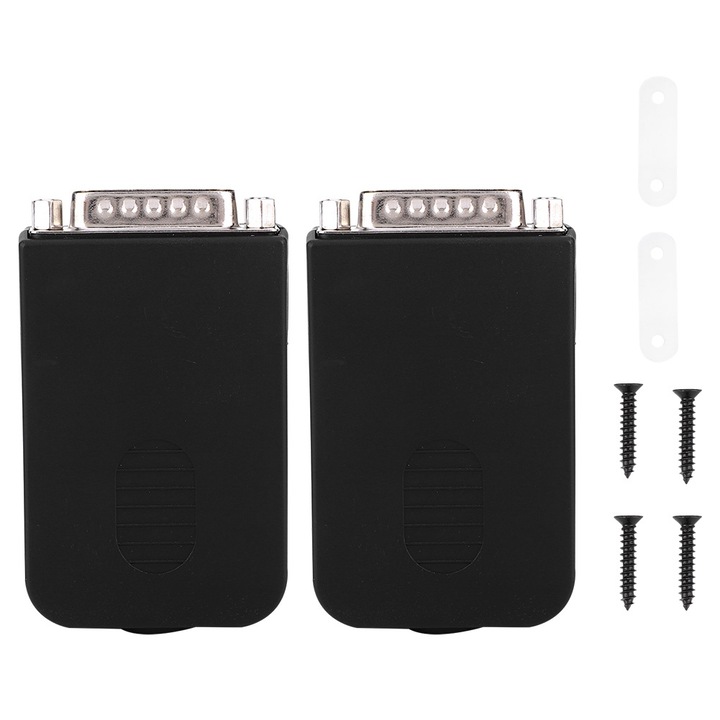 Conector serial tip piulita la modul adaptor terminal masculin cu carcasa neagra