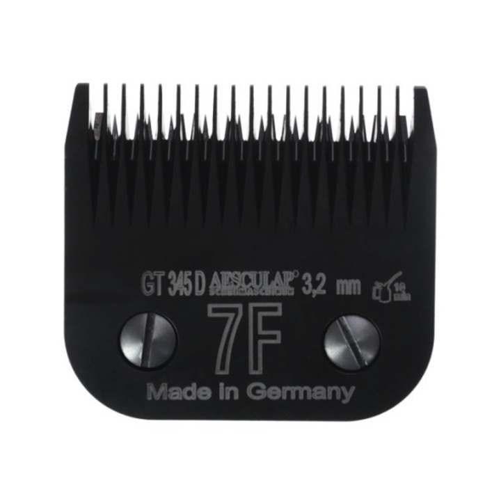 Clipper penge készlet, Aesculap, DLC 7F 3,2 mm, SnapOn System, fekete