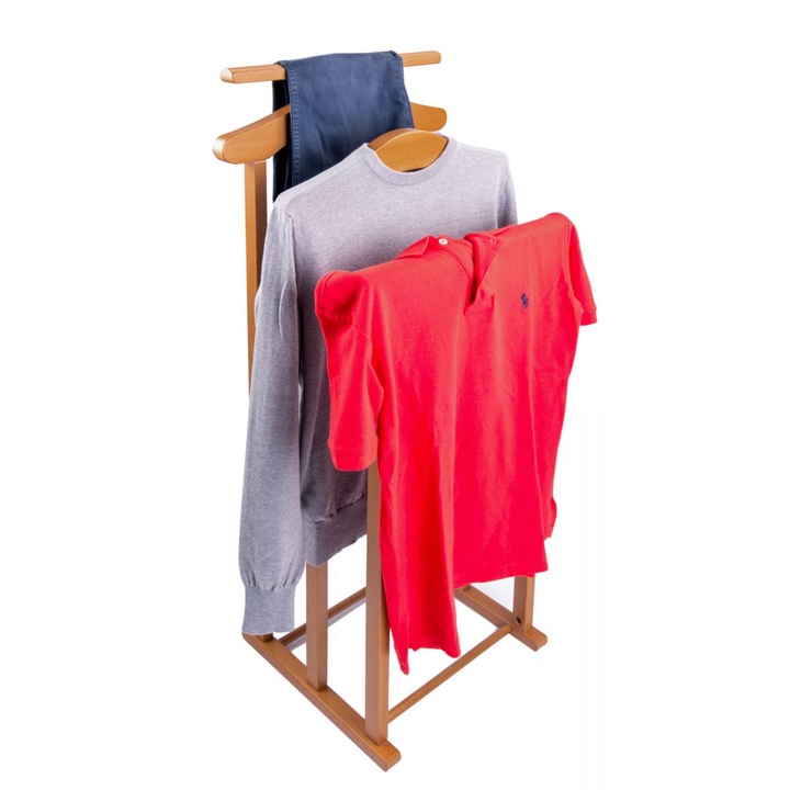 Закачалка Arredamenti Italia, Maxi, 102x43 см, рамка за панталон, структура от бук, идеален за дрехи, ефективно съхранение, практичен и елегантен дизайн, черешово дърво