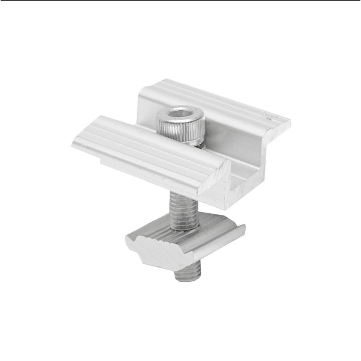 Clema Mijloc 30 mm pentru Panouri Fotovoltaice | Aluminiu Rezistent la Coroziune si Otel Inoxidabil | Instalare Rapida | eSol