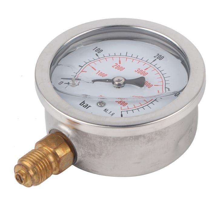 Manometru hidraulic Mmgoqqt, 0-400Bar/0-5800PSI, G1/4, 68mm, metal