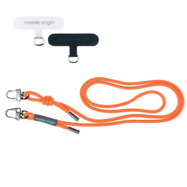 Въже Mobile Origin Lanyard, 6 мм, регулируемо 82-163 см, оранжево