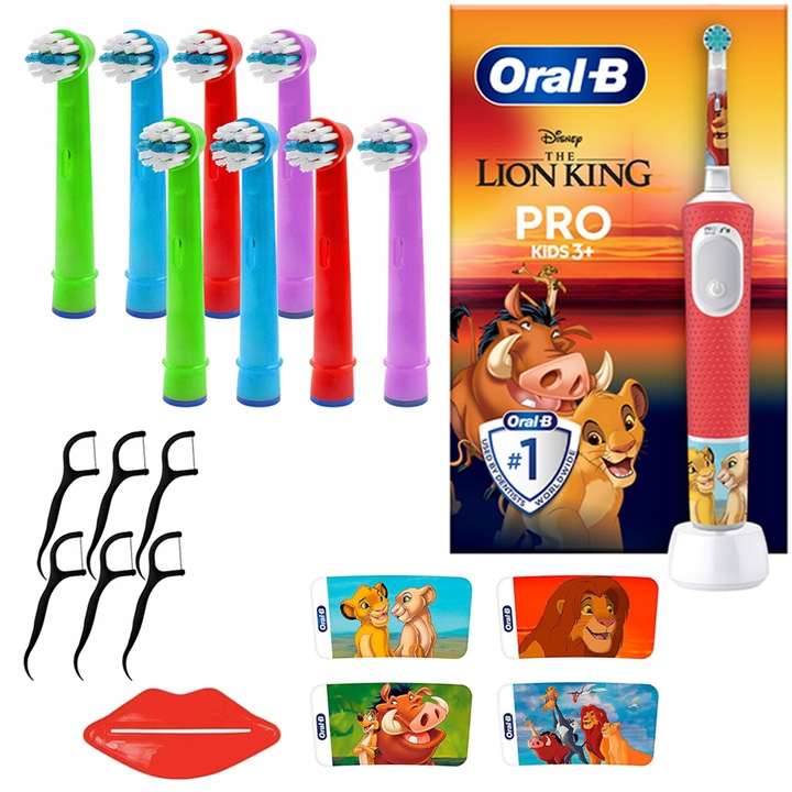 Oral-B Vitality Pro 103 Lion King elektromos fogkefe + 8 db csere fogkefehegy