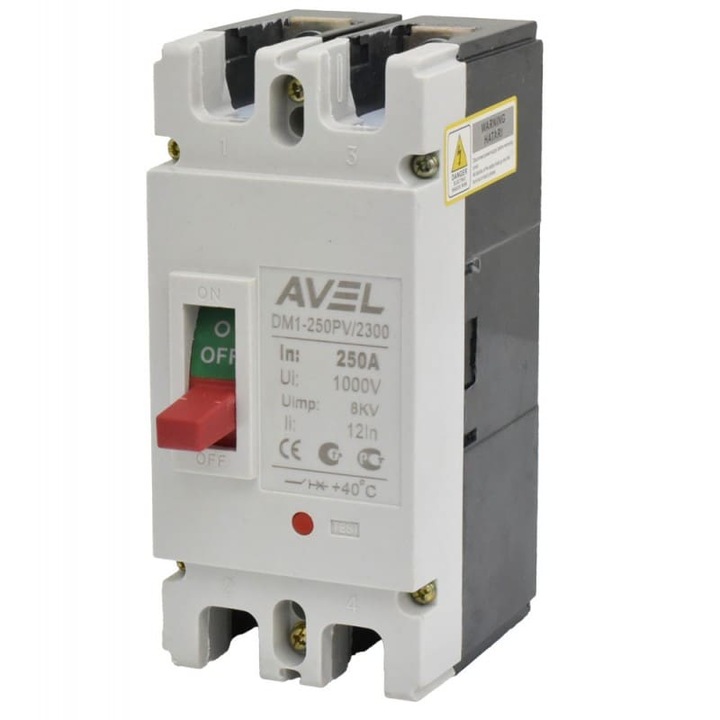 Intrerupator de Circuit Solar MCCB 250A / 1000V DC 12-48V | Protectie Eficienta pentru Sisteme Fotovoltaice | Durabilitate si Siguranta | eSol