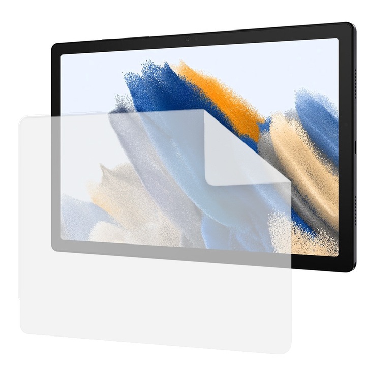 Nagy felbontású szilikonfólia Samsung Galaxy Tab A8 10.5 (2021) telefonhoz, COMMANDO TAB PROTECT, ütésálló, karcálló, ultravékony, oleofób réteg, nagy érzékenység, egyszerű felhordás, átlátszó