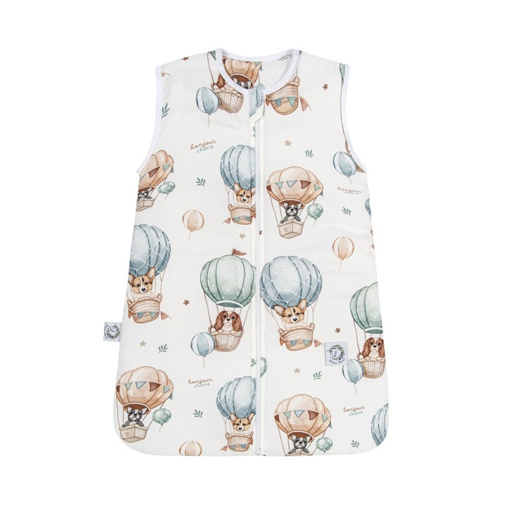 Sac de dormit bebe Bonjour Cherie, model Light, 40x60 cm, TOG 0,5, antibacterian, antialergic, bambus