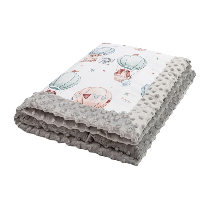 Patura Bonjour Cherie, Bumbac, 140x200cm, Multicolor